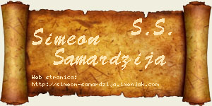 Simeon Samardžija vizit kartica